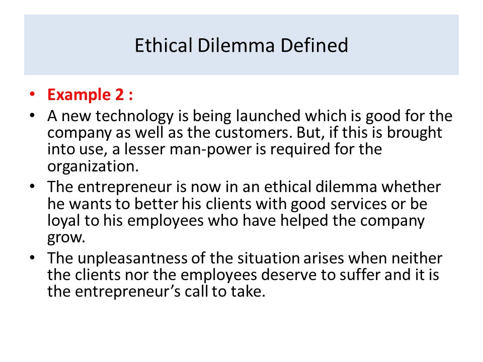 Ethical or unethical scenario